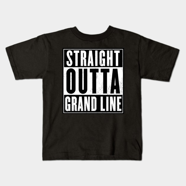 Straight outta Grand Line Kids T-Shirt by geekmethat